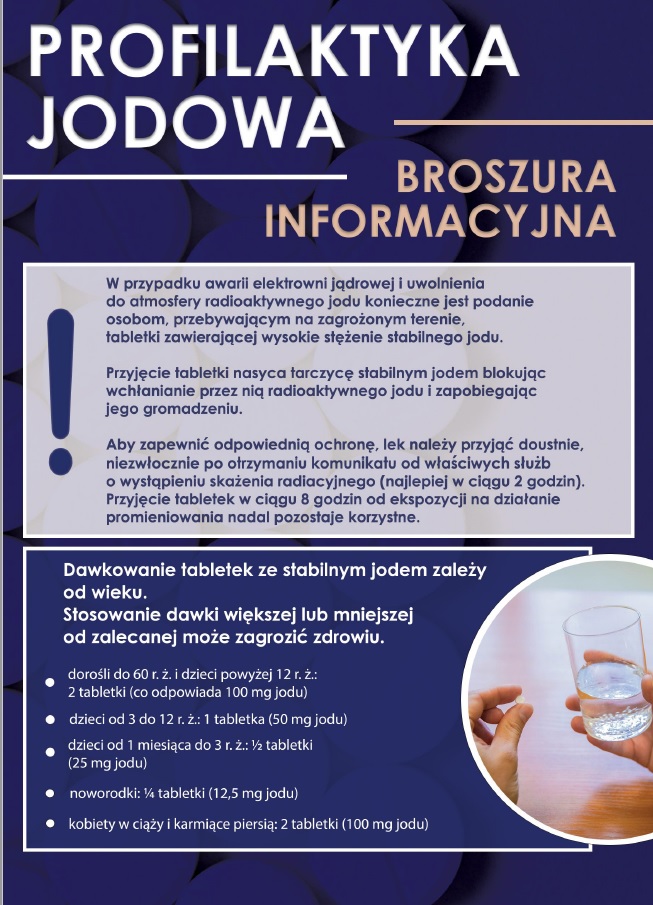 plakat informujący o profilaktyce jodowej