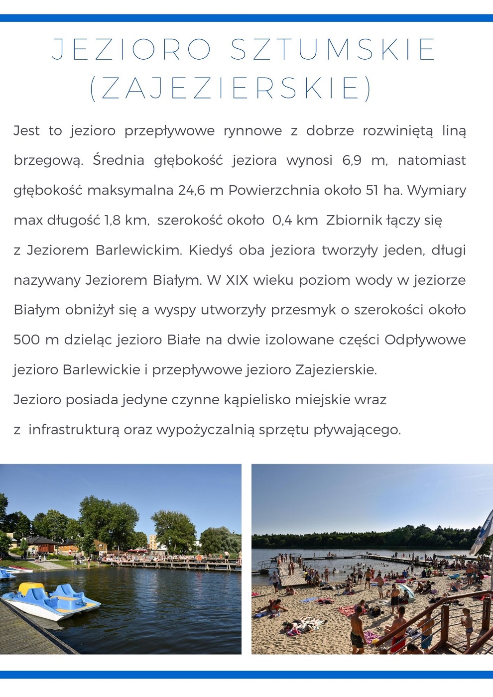 Grafika informująca o Ciekawych Miejscach - Jezioro Sztumskie