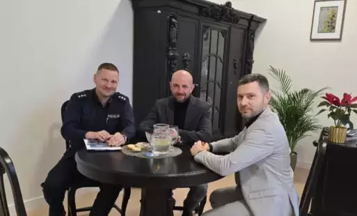 Zdjęcie do Spotkanie Burmistrz&oacute;w z Komendantem Powiatowym Policji w Sztumie