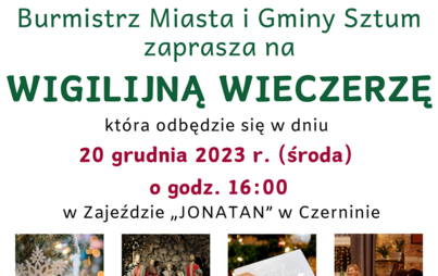 Zdjęcie do Zaproszenie na Wigilijną Wieczerzę